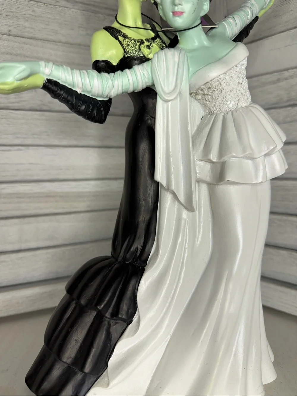 GHOULISH Dancing Brides of Frankenstein Statue Viral LGBTQ Halloween Decor NWT